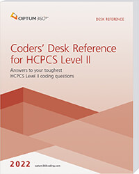 Coders' Desk Reference for HCPCS 2022 Book Cover