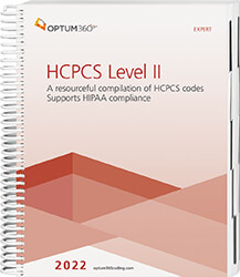 HCPCS Level II 2022 Expert Spiral Book Cover